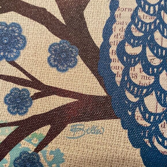 Retro 70s Vibe Bella Dos Santos Cute & Crafty Owl Canvas Art Picture 2012 - Picture 6 of 16